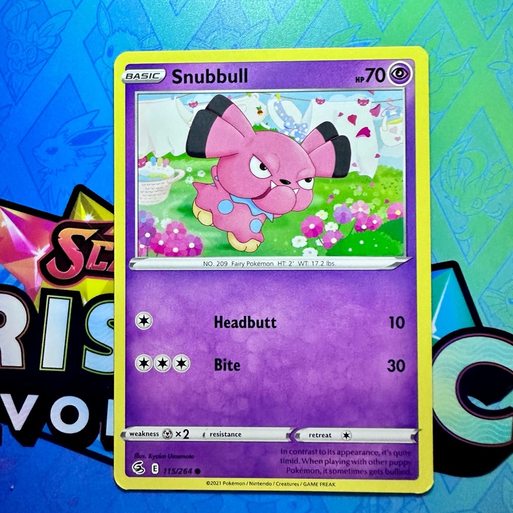snubbull (115/264) - common — pokémon: fusion strike
